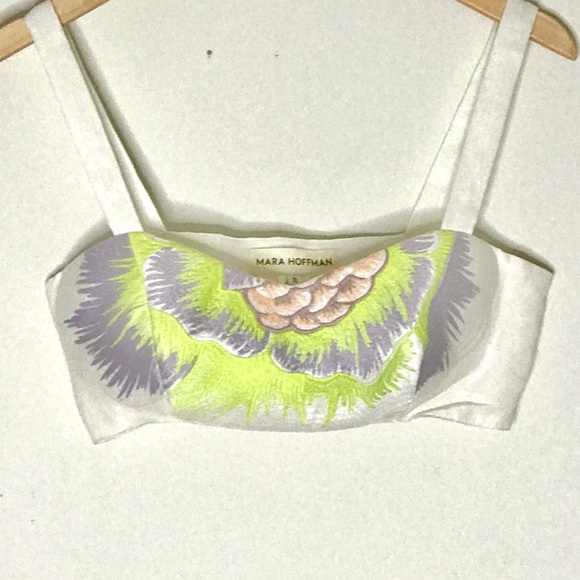 MARA HOFFMAN Embroidered Crop Top Bandeau Top 8 - Picture 11 of 15